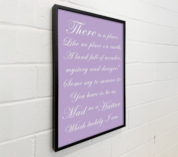 Alice In Wonderland As Mad As A Hatter Lilac