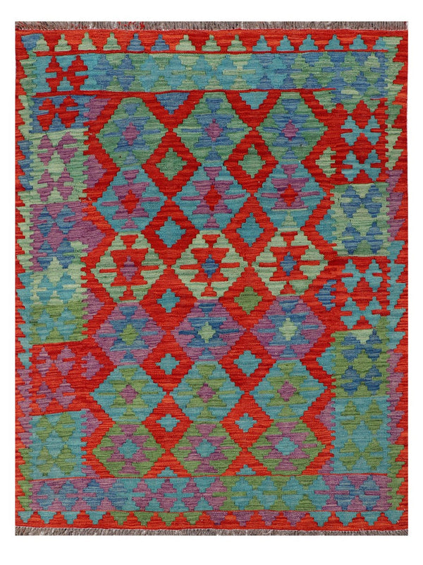 Maimana Afghanistan Kilim Rug - 192 x147 cm