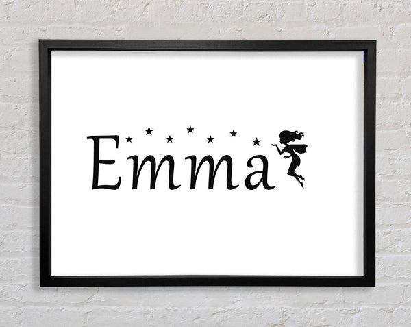 Your Name In Fairy Dust White Framed Print