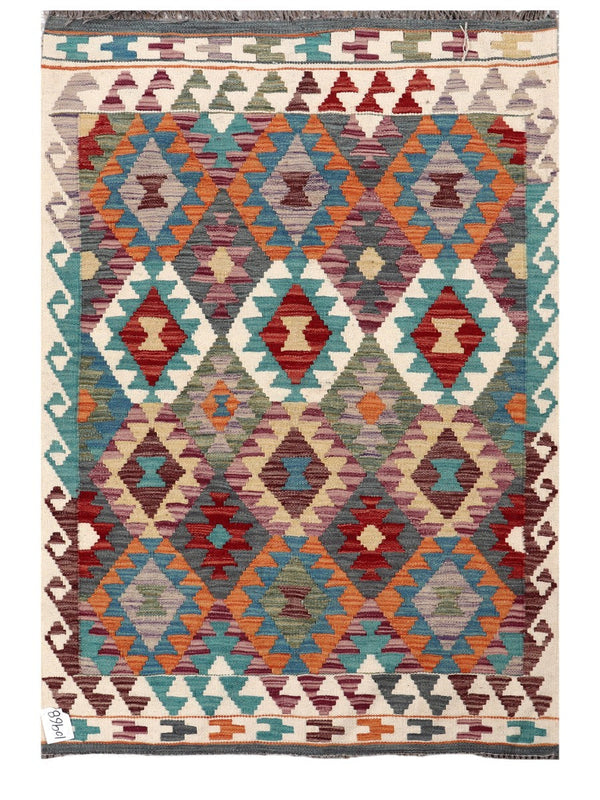 Maimana Afghanistan Kilim Rug - 146 x101 cm