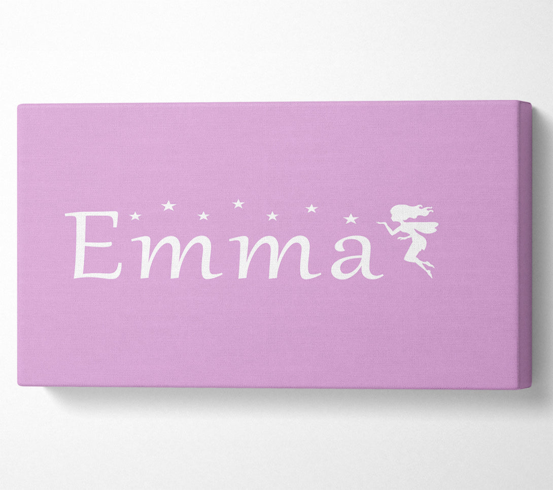  A Canvas Print of Your Name In Fairy Dust Pink Canvas Wall Art