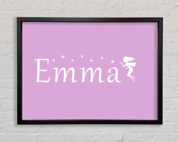 Your Name In Fairy Dust Pink Framed Print