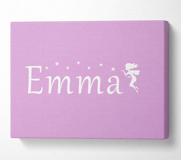  A Canvas Print of Your Name In Fairy Dust Pink Canvas Wall Art