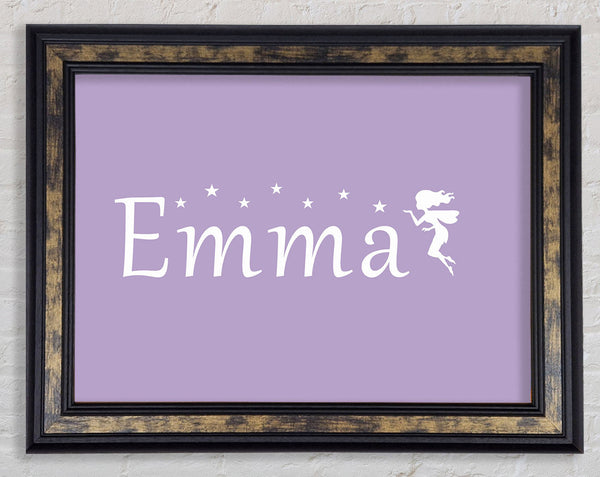 Your Name In Fairy Dust Lilac Framed Print