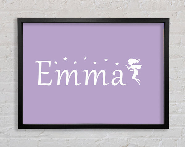 Your Name In Fairy Dust Lilac Framed Print