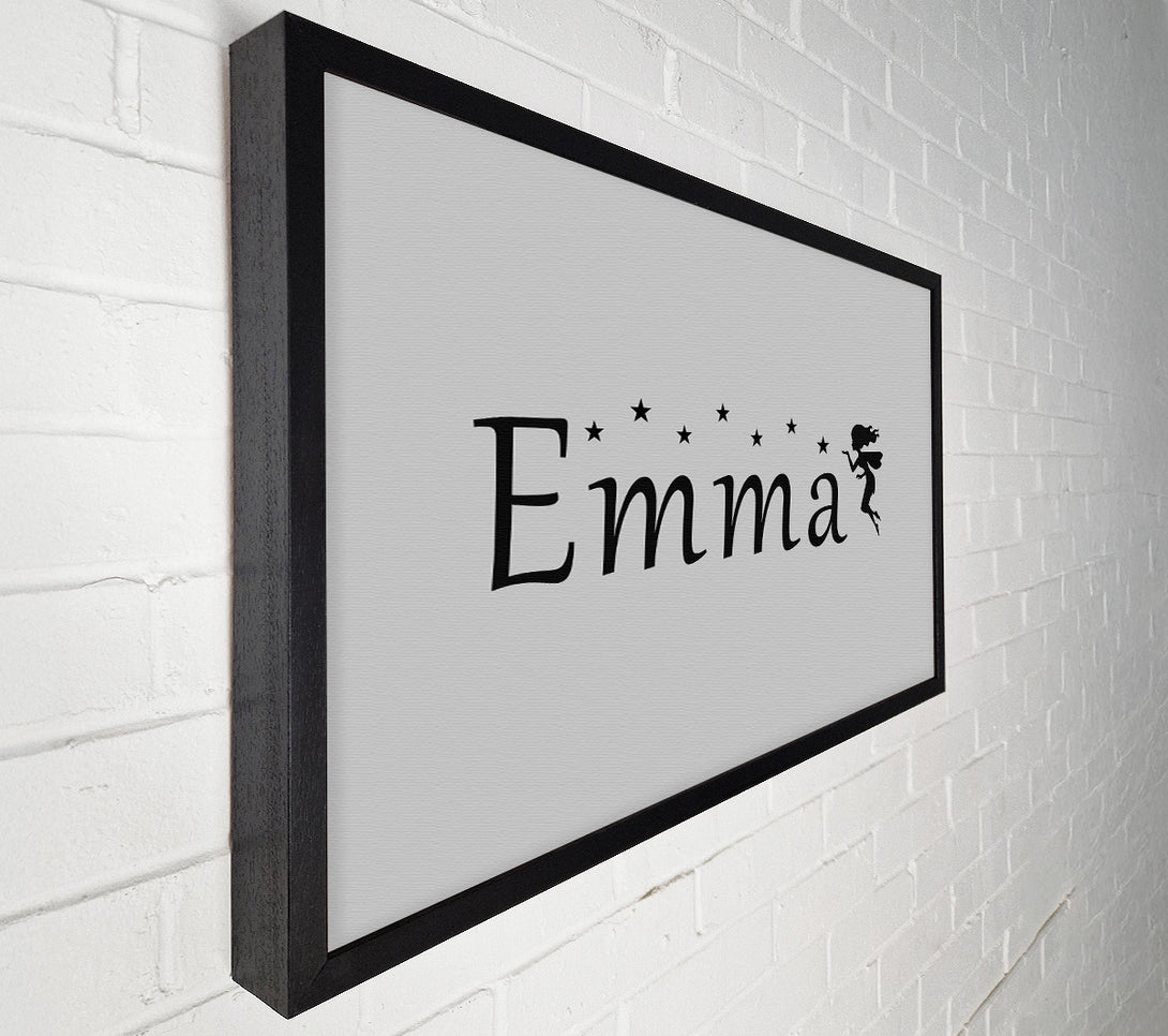  A Canvas Print of Your Name In Fairy Dust Grey Canvas Art