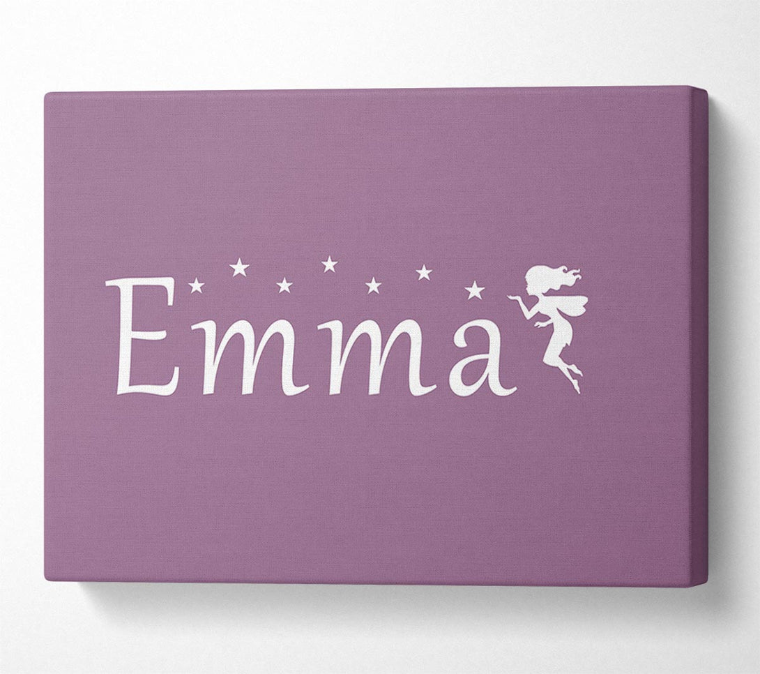  A Canvas Print of Your Name In Fairy Dust Dusty Pink Canvas Print