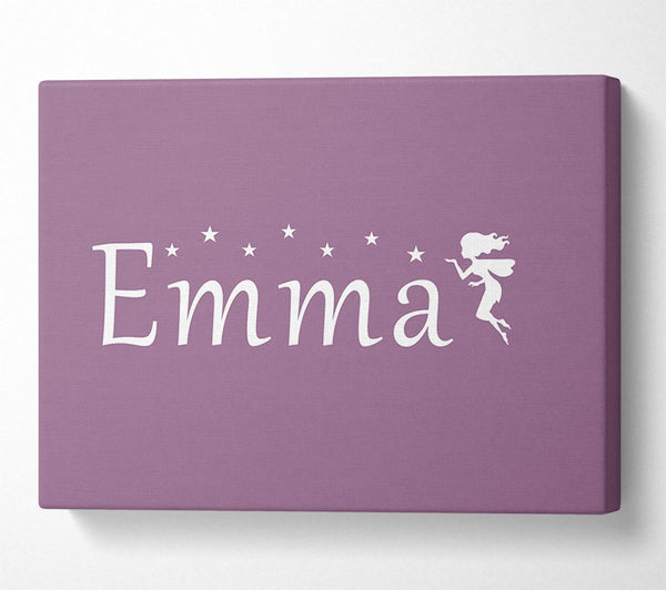  A Canvas Print of Your Name In Fairy Dust Dusty Pink Canvas Print