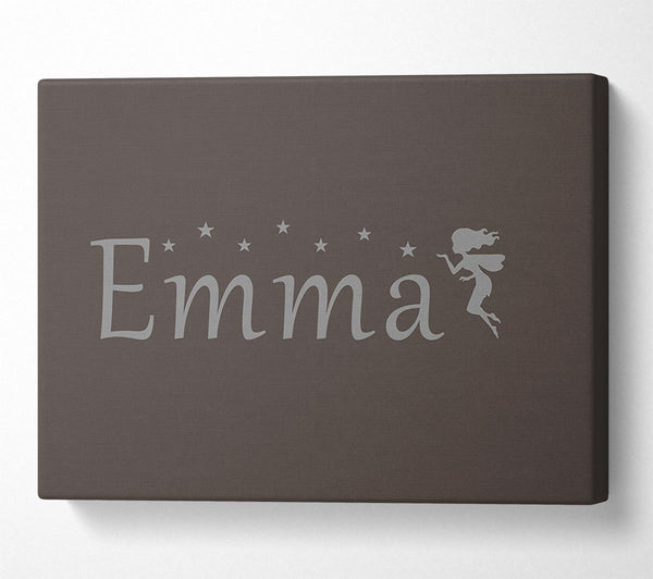  A Canvas Print of Your Name In Fairy Dust Chocolate Canvas Wall Art