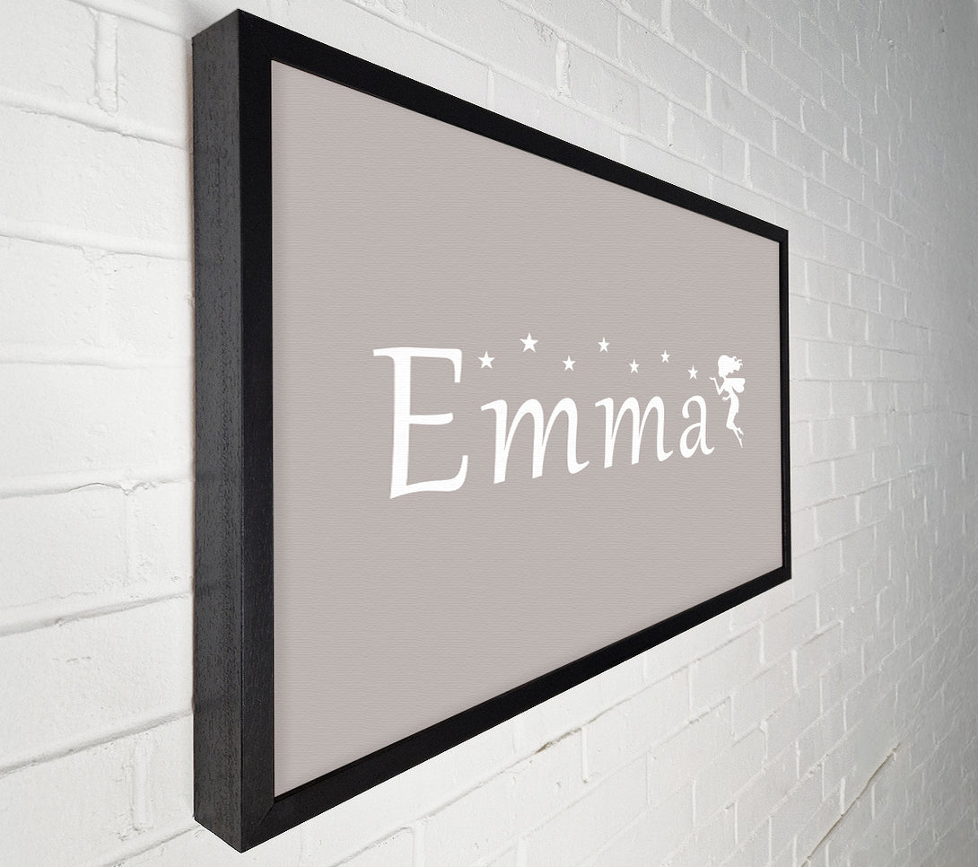  A Canvas Print of Your Name In Fairy Dust Beige Canvas Print