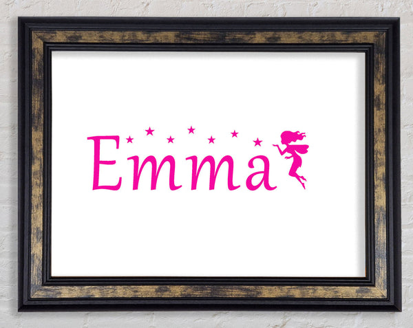 Your Name In Fairy Dust 2 White Framed Print