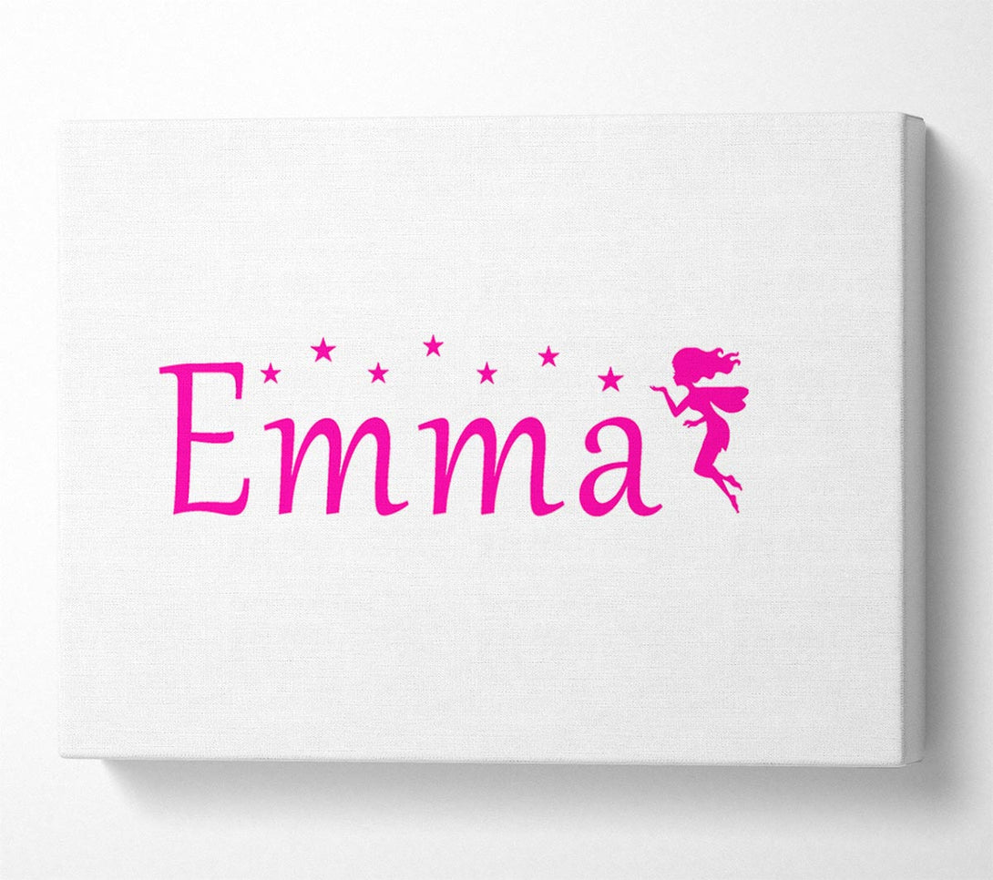  A Canvas Print of Your Name In Fairy Dust 2 White Canvas Wall Art
