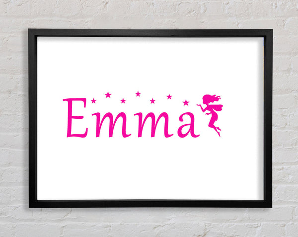 Your Name In Fairy Dust 2 White Framed Print