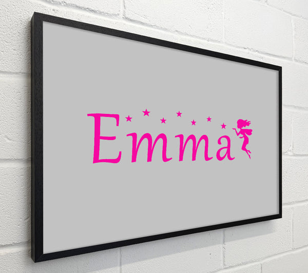 Girls Room Quote Your Name In Fairy Dust 2 Grey