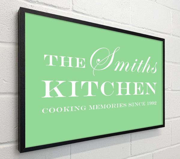 Kitchen Quote Your Family Name And Date Kitchen Green