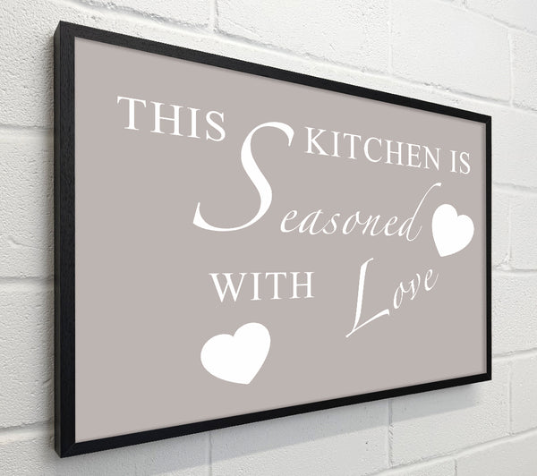 Kitchen Quote This Kitchen Is Seasoned With Love Beige