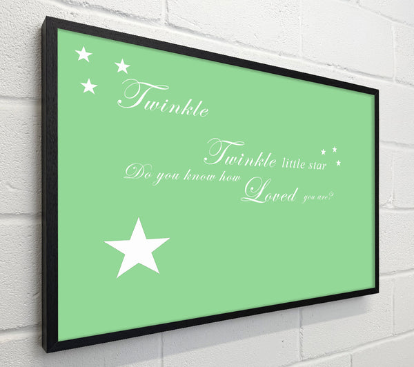 Nursery Quote Twinkle Twinkle Little Star 1 Green