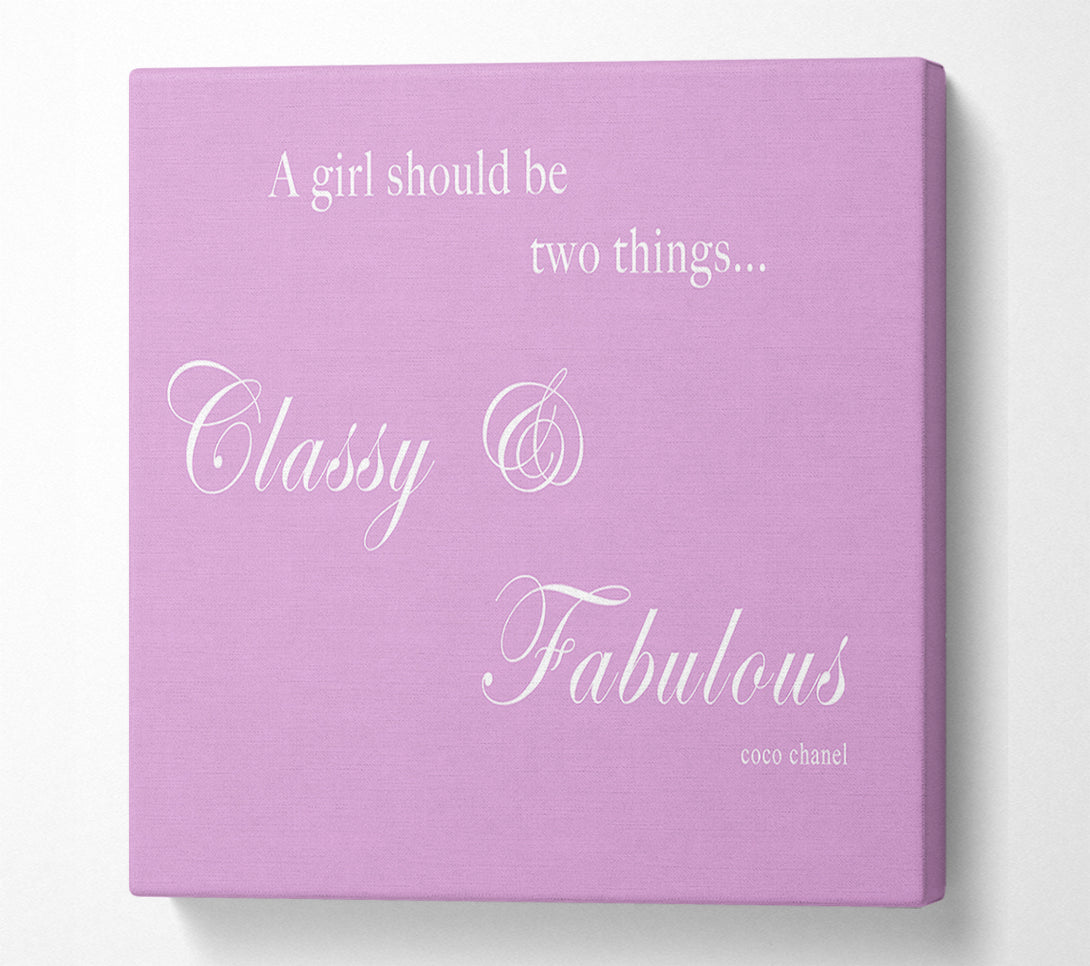  A Canvas Print of Classy n Fabulous Pink Canvas Art