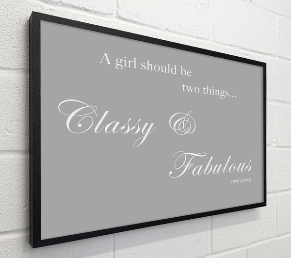 Classy n Fabulous Grey White