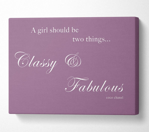  A Canvas Print of Classy n Fabulous Dusty Pink Canvas Art