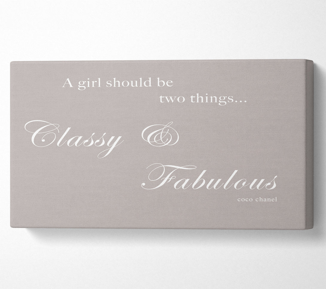  A Canvas Print of Classy n Fabulous Beige Canvas Wall Art