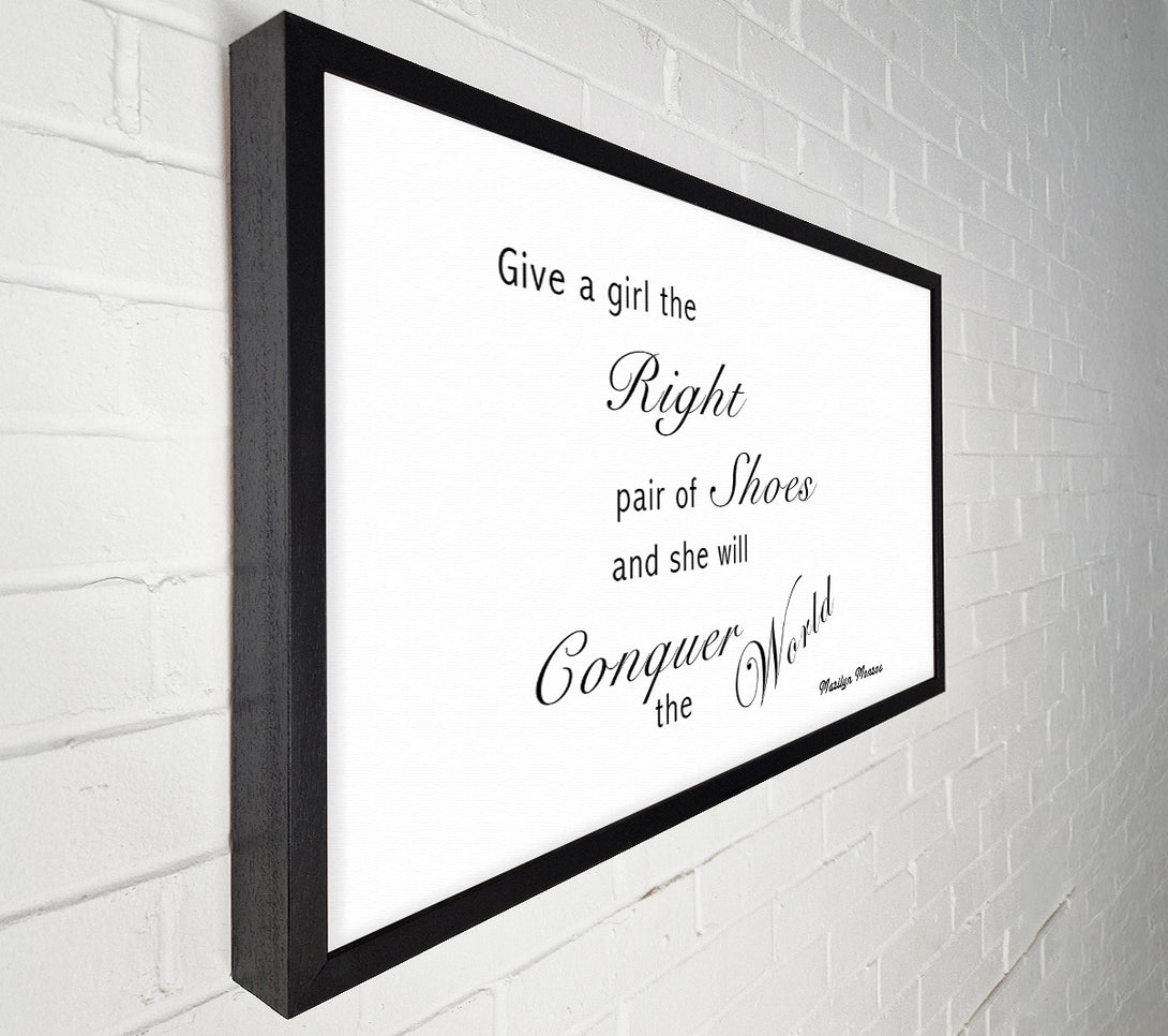  A Canvas Print of The Right Pair Of Shoes Marilyn Monroe White Canvas Wall Art