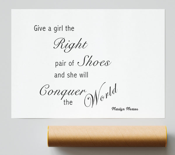The Right Pair Of Shoes Marilyn Monroe White Poster
