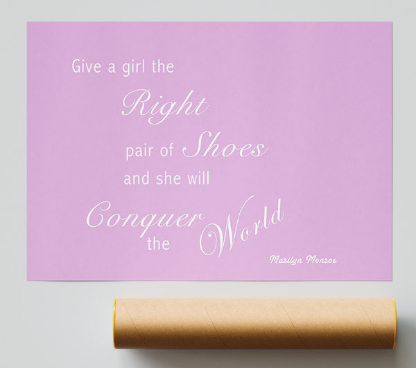 The Right Pair Of Shoes Marilyn Monroe Pink Print