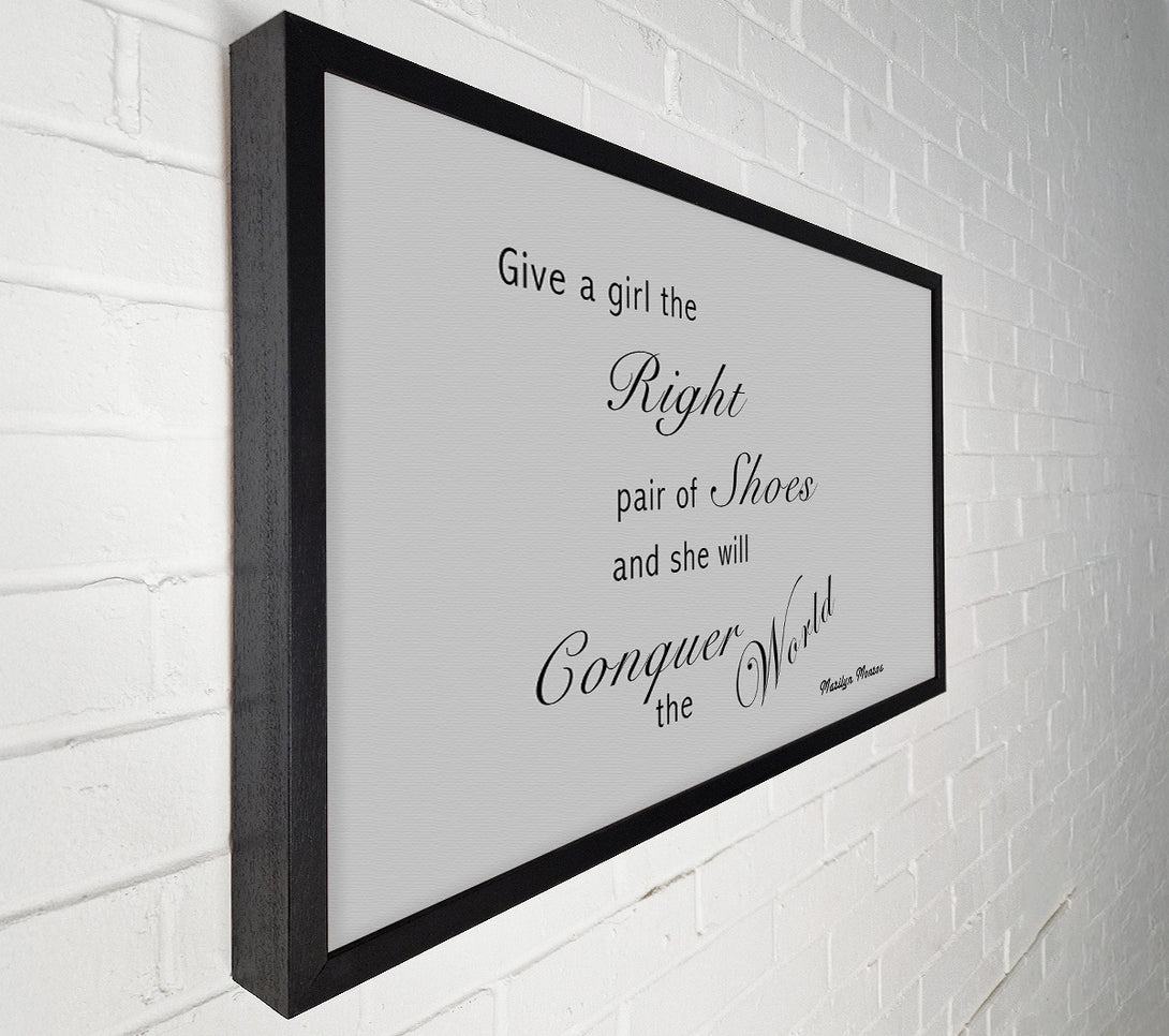  A Canvas Print of The Right Pair Of Shoes Marilyn Monroe Grey Canvas Art
