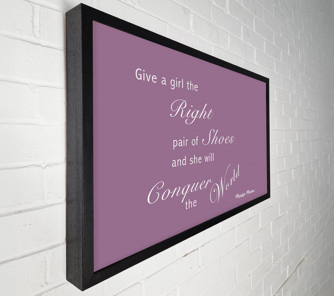  A Canvas Print of The Right Pair Of Shoes Marilyn Monroe Dusty Pink Canvas Print