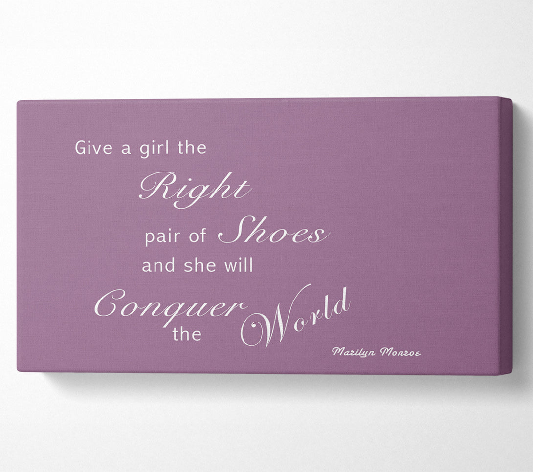  A Canvas Print of The Right Pair Of Shoes Marilyn Monroe Dusty Pink Canvas Print