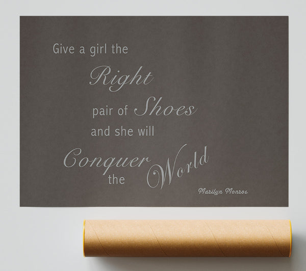 The Right Pair Of Shoes Marilyn Monroe Chocolate Poster
