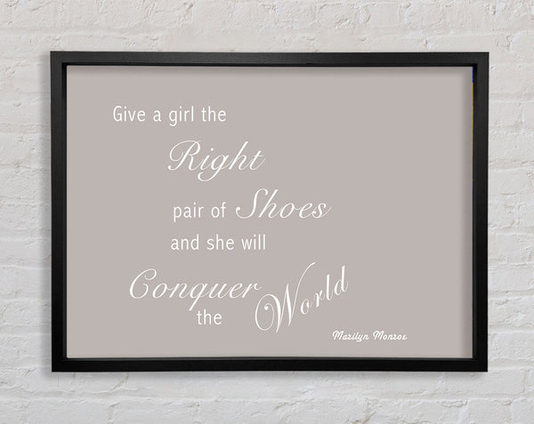 The Right Pair Of Shoes Marilyn Monroe Beige Framed Print