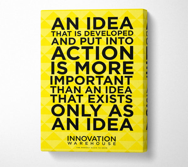  A Canvas Print of An Idea Put Into Action Canvas Art