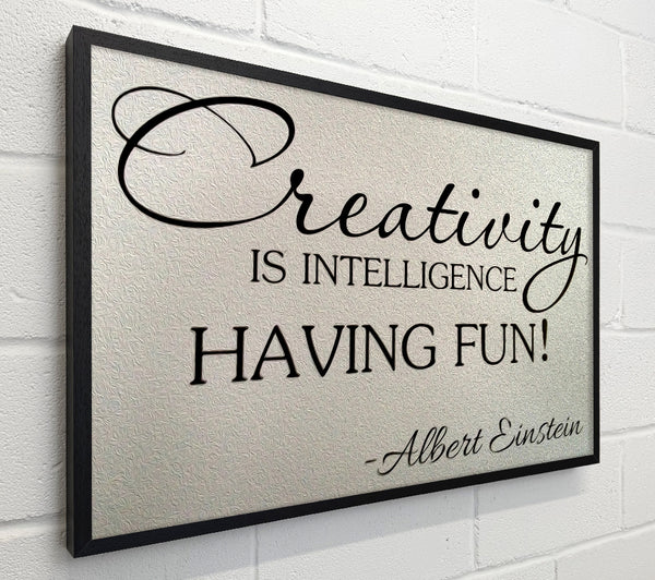 Motivational Quote Albert Einstein Creativity Is Intelligence