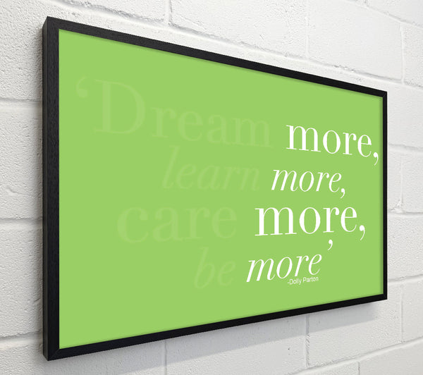 Dolly Parton Dream More Be More Lime Green
