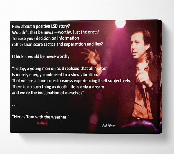  A Canvas Print of Motivational Quote Bill Hicks Imagination Of Ourselves Canvas Print
