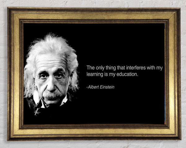 Motivational Quote Albert Einstein Education