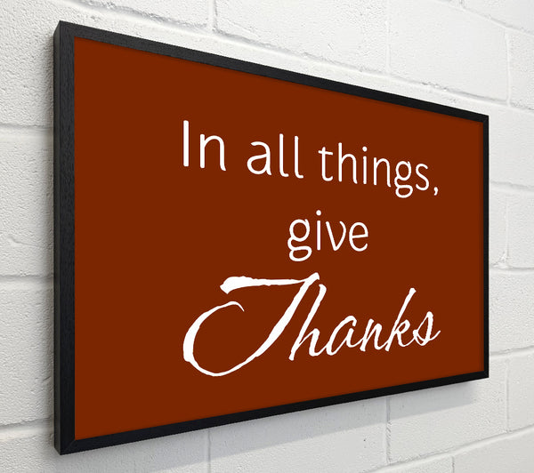 Home Quote In All Things Give Thanks