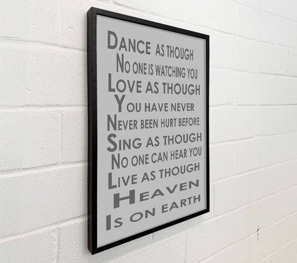 Home Quote Heaven Is On Earth Grey