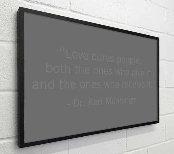Dr Karl Menninger Love Cures People Grey