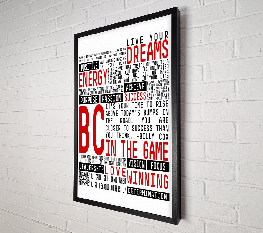  A Canvas Print of Motivational Quote Live Your Dreams Canvas Wall Art