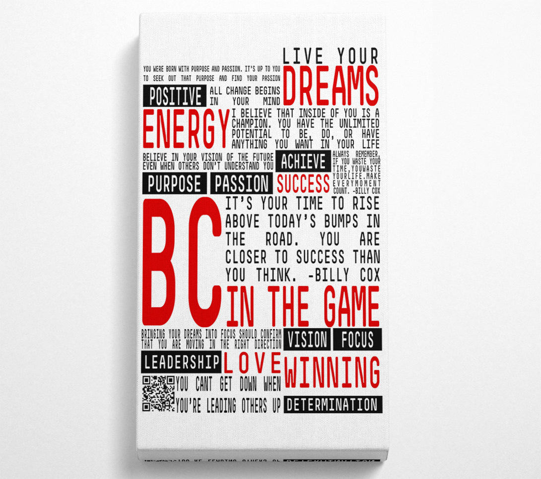  A Canvas Print of Motivational Quote Live Your Dreams Canvas Wall Art