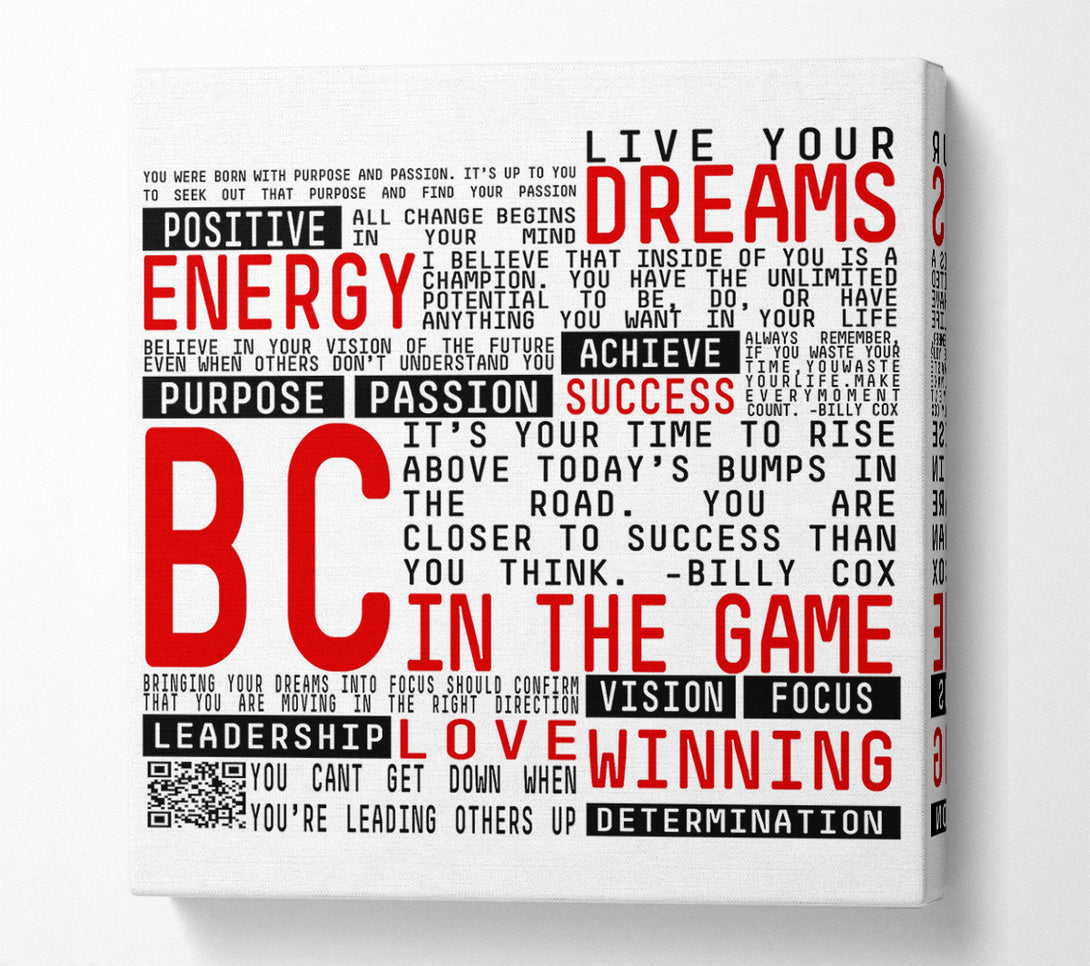  A Canvas Print of Motivational Quote Live Your Dreams Canvas Wall Art