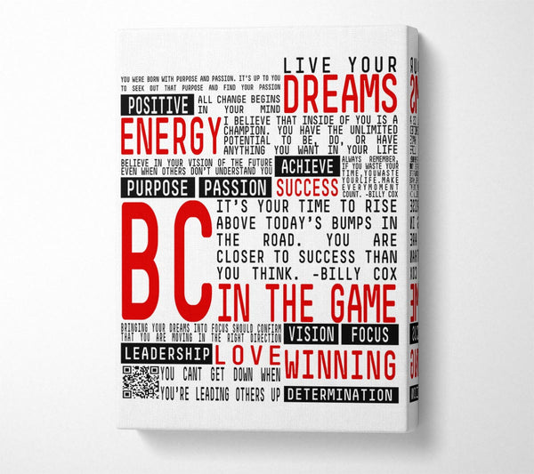  A Canvas Print of Motivational Quote Live Your Dreams Canvas Wall Art
