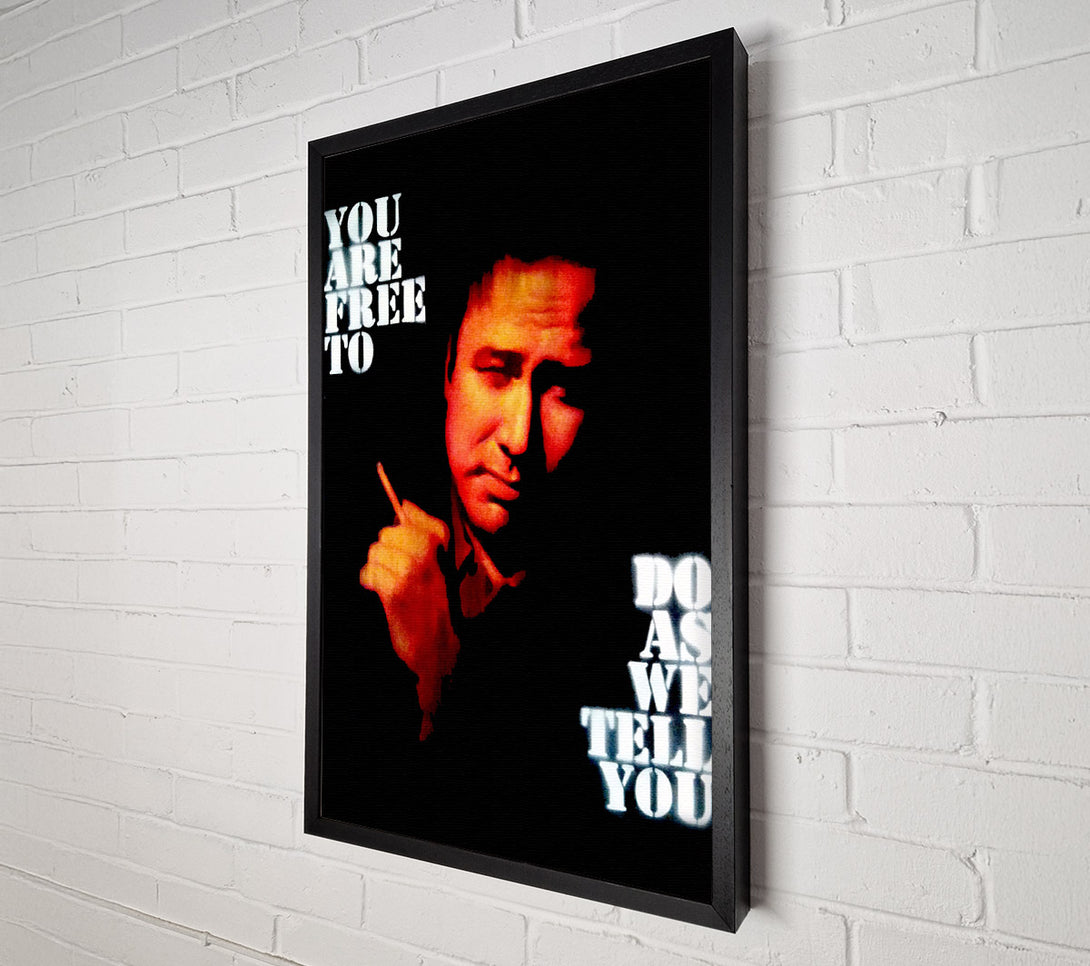  A Canvas Print of Motivational Quote Bill Hicks You Are Free Canvas Art