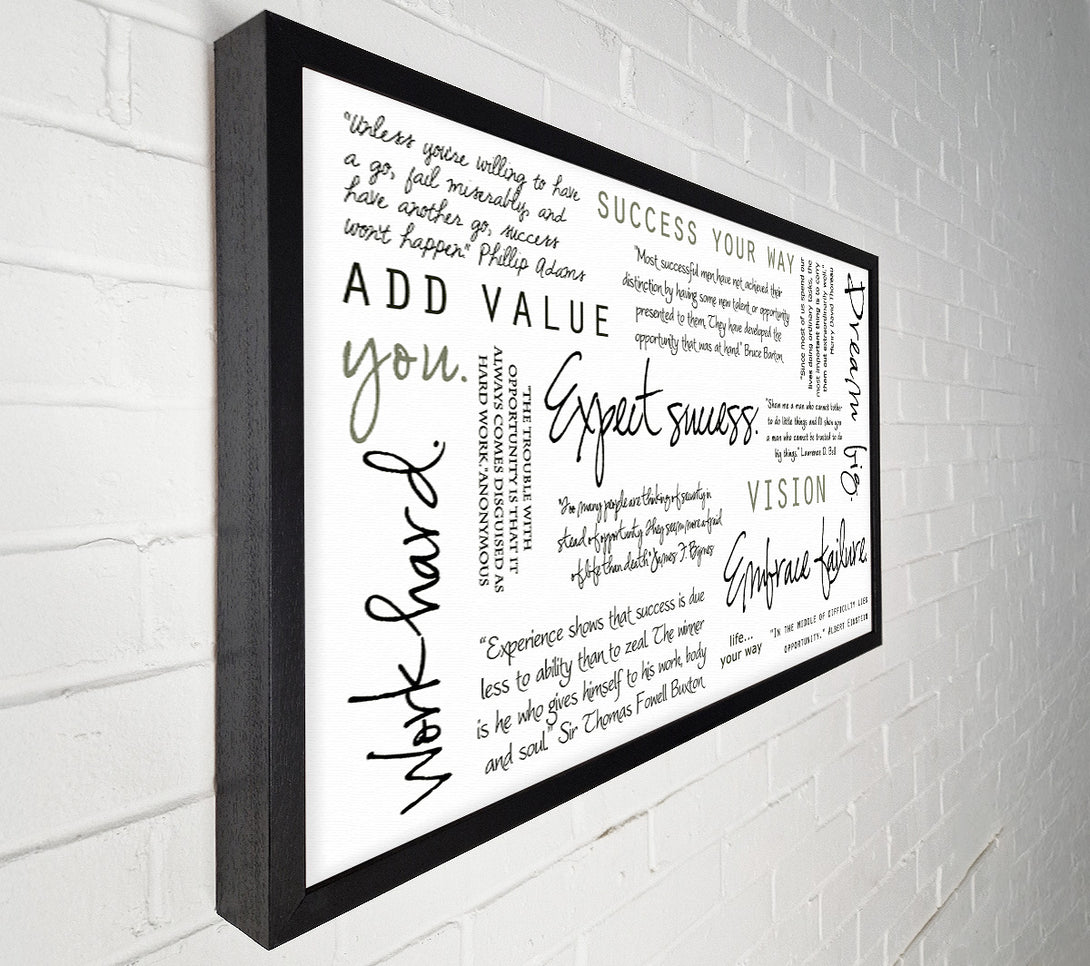  A Canvas Print of Work Hard Dream Big Expect Success Canvas Wall Art