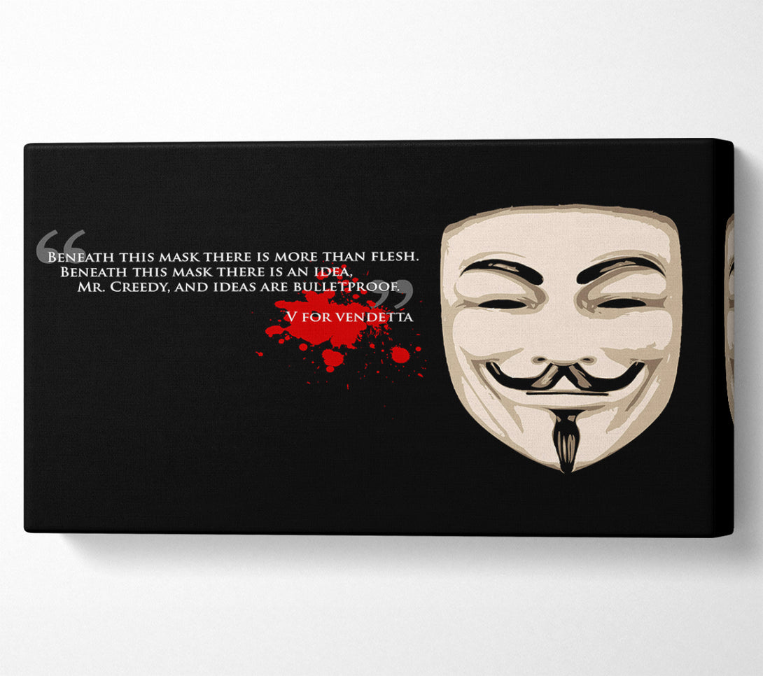  A Canvas Print of Motivational Quote V For Vendetta Canvas Wall Art