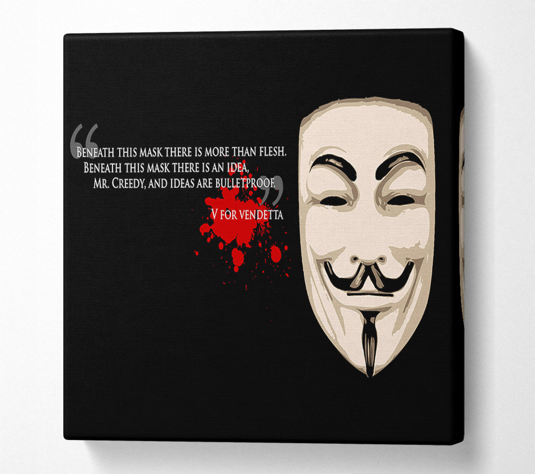  A Canvas Print of Motivational Quote V For Vendetta Canvas Wall Art