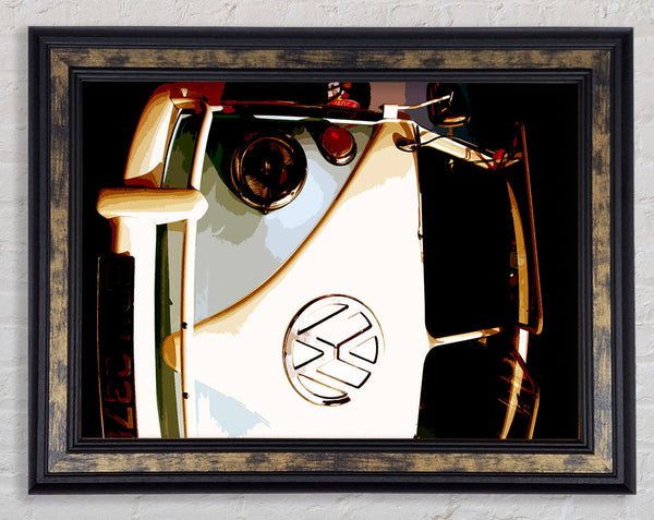 VW Camper Retro Framed Print